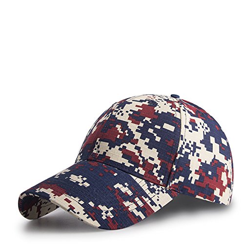 ALWLj Camouflage Navy Seal Brand Baseball Cap Outdoor Concealment Tactical Hats Adjustable,Red
