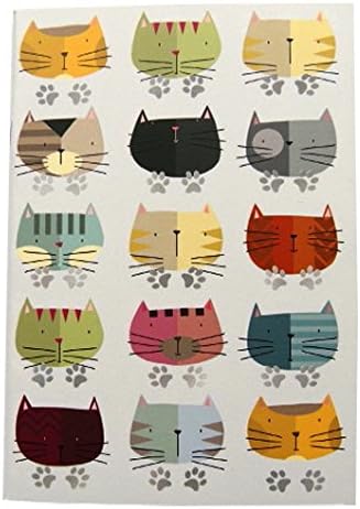 A6 Writing Doodle Book - Arty Cats - 48 Pages - 6 X 4 - by Quire
