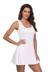PCGAGA Women's Tennis Dress with Separate Shorts