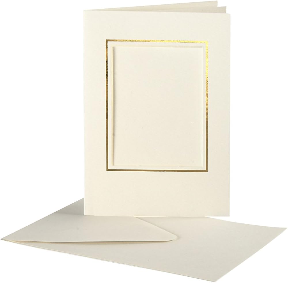 Creativ 23726 Passepartout Card 10-Piece Off-White 10.5x15 cm