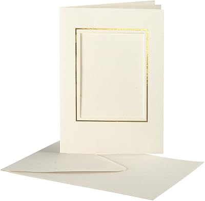 Creativ 23726 Passepartout Card 10-Piece Off-White 10.5x15 cm