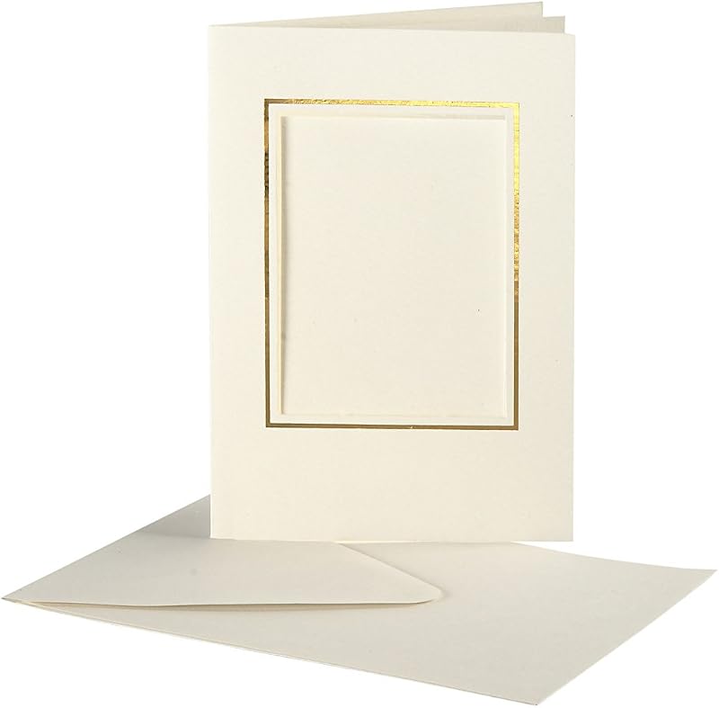Creativ 23726 Passepartout Card 10-Piece Off-White 10.5x15 cm