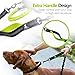 Heavy Duty Rope Bungee Leash for Large and Medium Dogs with Anti-Pull for Shock Absorption - No Slip Reflective Leash for Outside (Green, Bungee Leash- 5.5 Ft)
