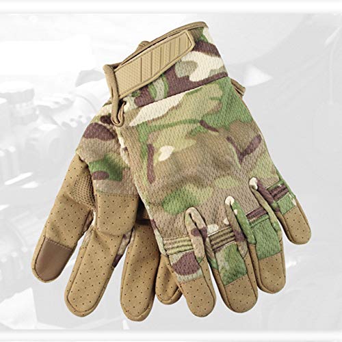 Military Ba Sure Grip Palms Archery Hunting-Dark Camo L