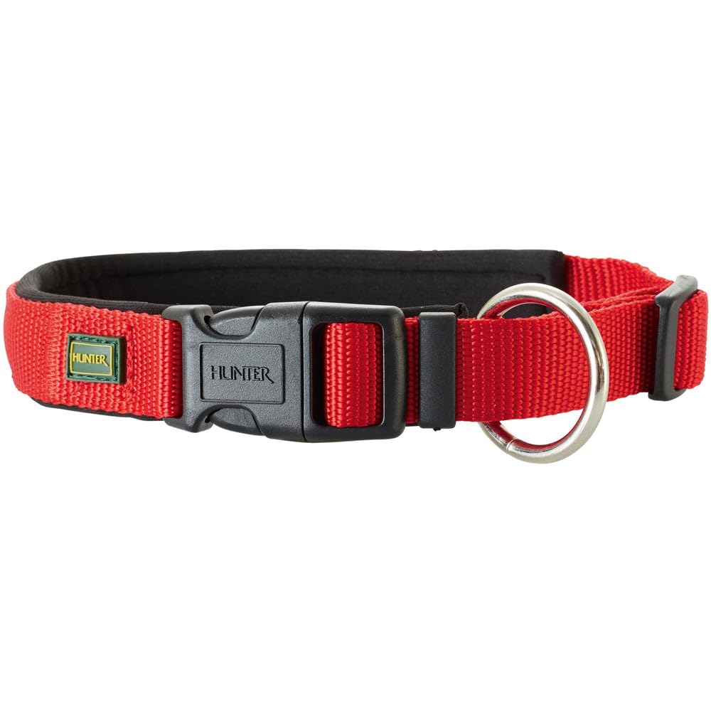 HUNTER Vario Plus Neoprene Collar, 45-50 cm, 25 mm, Red/Black