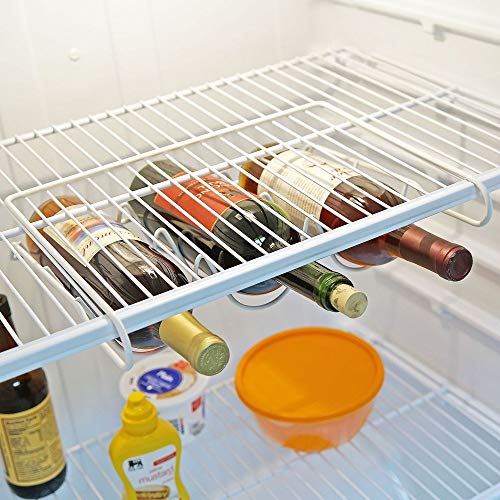 Fridge Wine Rack Bottle Shelf Refrigerator Slide On Rack Holds 3