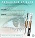 Organique Science Eyelash And Eyebrow Growth Serum With Anti-Inflammatory Action (10 ml) Enhances Hair Growth for Longer, Thicker, Stronger Lashes and Brows Made From 100% Natural Blend Of Oils And Pl