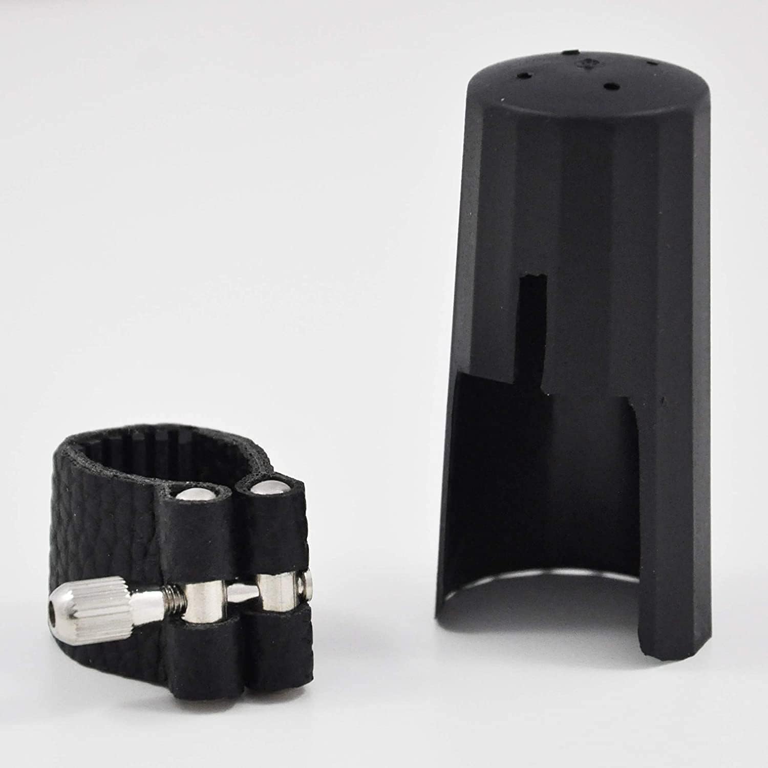 Vandoren LC21L Leather Bb Clarinet Ligature And Cap | Reverb