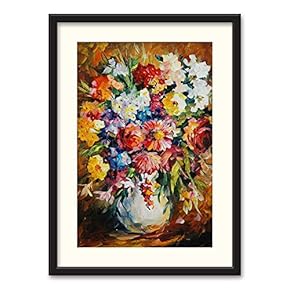 SIGNFORD Black Framed Canvas Wall Art Oil Painting...