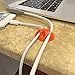 Cable Clips Cord Management System [8 pcs, Triple Slots], JOTO Cable Wire Clip Desk Wall Desktop Cable Organizer, Computer, Electrical, Charging or Mouse Cord Holder (Multicolor)