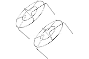 MUELODSIC 2pcs Stainless Steel Steaming Rack 15x5cm with 3-leg Stand Kitchen Food Steamer Shelf for Household