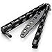 Icetek Sports 44484 Metal Enhanced Practice Balisong Butterfly Knife Trainer, Black