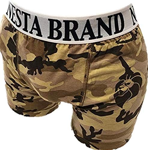 Amazon Nesta Brand ネスタブランド ボクサーパンツ メンズ ボクサーブリーフ 迷彩 ブラウン L ボクサー 通販