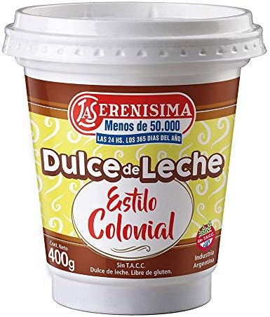 5 Dulce de leche la Serenisima Estilo Colonial 400g