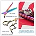 Hair Cutting Scissors/Thinning Shears kits Professional 6.5 inch Barber Salon Razor Edge Tools Set- Hairdresser Hair Styling,Trimming&Cutting-Japanese Stainless Steel haircut Shears (Rainbow)