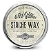 Wild Willie's All Natural Mustache and Beard Grooming Wax For Men - The Only Hard Wax with 7 Organic Ingredients for All Day Strong Hold While Treating Your Mustache at the Same Time. 2 oz.