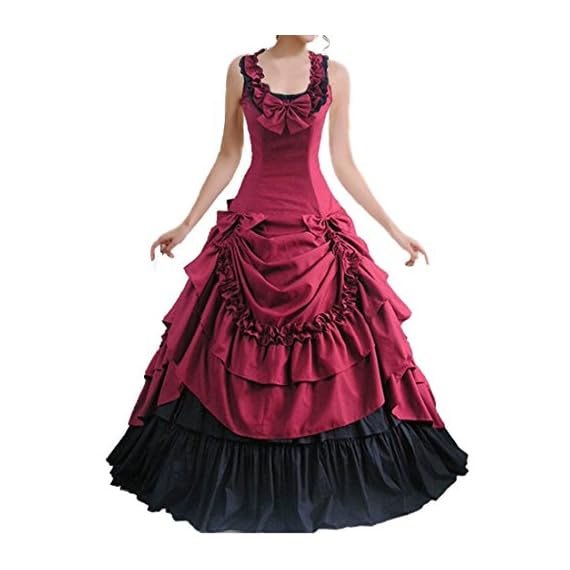 Partiss-Womens-Sleeveless-Bowknot-Ballgown-Gothic-Dress