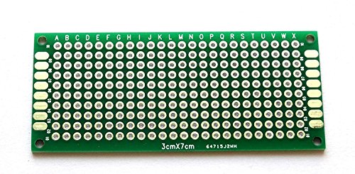 20PCS Double-Side Prototype PCB Universal Printed Circuit Board Universal PCB Circuit Board (3x7cm) - Thumbnail 4
