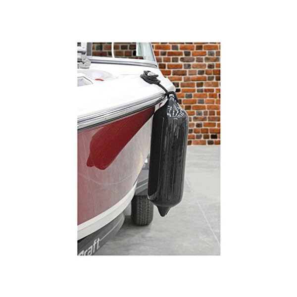 Mad-Dog-Products-4-Pack-Black-G4-Ribbed-Boat-Fender-Bumper-Pack-w-Fender-Lines