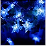TINNZTES 4m/13ft 40 LED Star Light Fairy String Light for Christmas XMAX Weddings Family Festival School Party (Blue Color)
