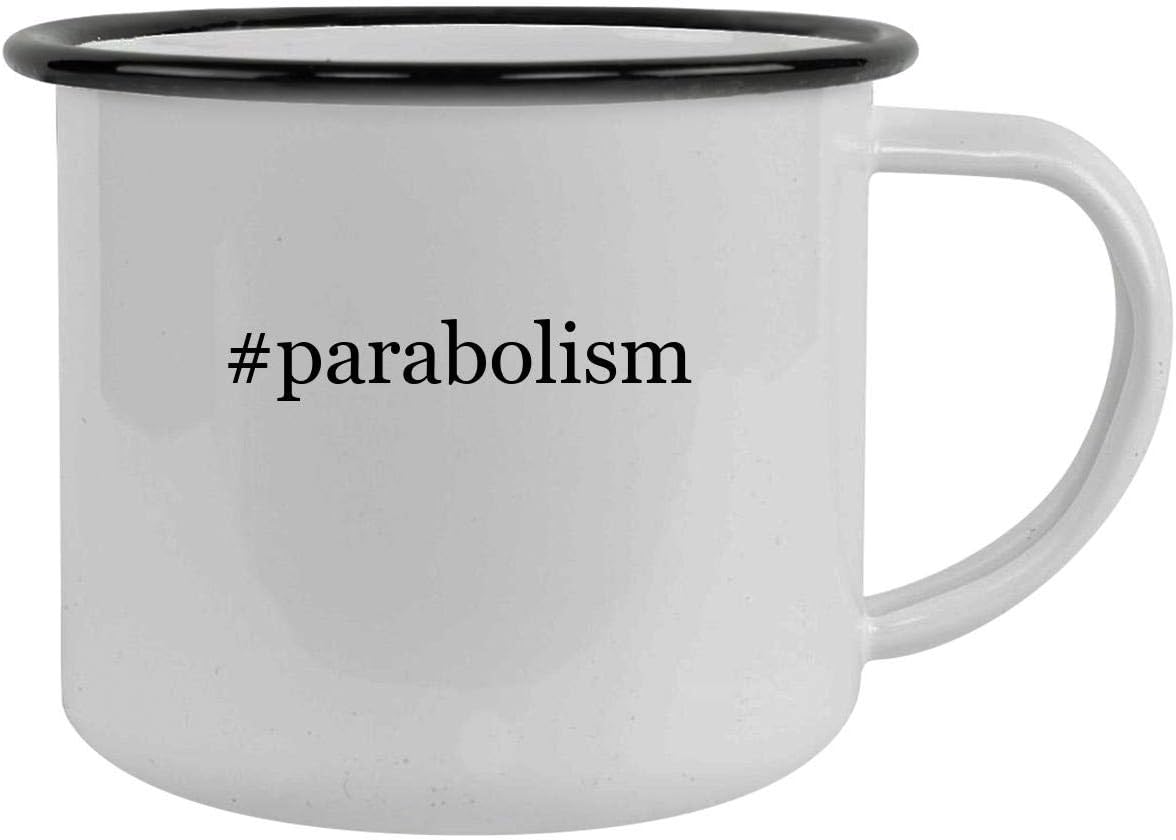 #parabolism - 12oz Hashtag Camping Mug Stainless Steel, Black