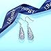 J.Rosée Jewelry Mother's Day Gifts Packing Vintage Sterling Silver Hollow Water Drop Filigree Dangle Earrings for Women