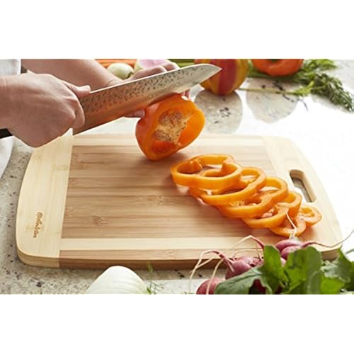 Kitchen Active Bamboo Cutting Board. Premium Natural Bamboo Boards Are Best For Chopping Brie Cheese, Vegetable, Pastry Lemon, Watermelon, French Bread & More. 15 Home & Kitchen, Kitchen & Dining, Cutlery & Knife Accessories, Cutting Boards