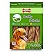 Best Pet Supplies GigaBite 6 Inch Odor-Free All Natural Braided Bully Sticks (1-Pound)