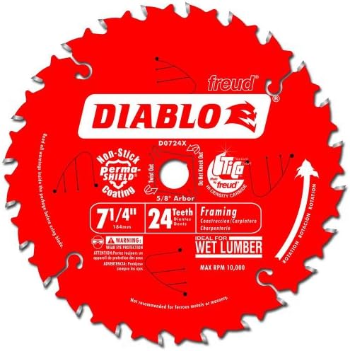 DiabloD0724X 7-1/4" Saw Blade With 24 Teeth