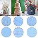Xgood 6 Pcs Fondant Impression Mat Set Cake Decor Mold Set-Embossed Tree Bark/Flower/Cobblestone Texture Design Sugarcraft Decor Tool for Cupcake Top Decoration