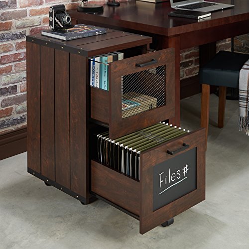 247SHOPATHOME HFW-1654C6 Olivia File Cabinet, One Size, Vintage Walnut