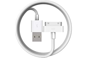 MIRAREED Apple MFi Certified 30-Pin to USB Cable for iPhone 4/4S, iPad 1/2/3, iPod Classic/Touch/Nano Charging & Sync