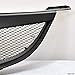 Topline Autopart Matte Black Aluminum Mesh Front Hood Bumper Grill Grille ABS For 04-06 Mazda 3 Mazda3 4 Door Sedan