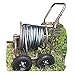 Heavy Duty Garden Hose 200 ft Metal Reel Cart 4 Wheels Resistant Steel Storage Water Rolling Caddy Basket Mobile & ebook
