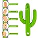 Baby Munka Cactus Infant Teether Soft Baby Training Toothbrush Silicone Flexible (2-Pack) 1-Green 1-Peach 100% BPA-Free
