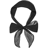 Allegra K Women's Plain Skinny Scarf Scarves Long Neckerchief Hair Band | Skinny Scarf, Soft Chiffon,Solid, Long Hair Band, ideal gift for party
