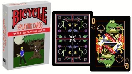 Home Run Games 8-bit Black Playing Cards