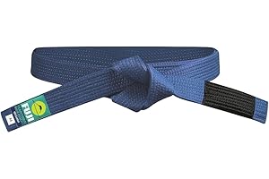 Fuji Brazilian Pride Edition Jiu Jitsu Belts for Adult - 100% Cotton BJJ Rank Martial Arts Belt with 8 Rows of Stitching