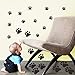 VinBee Dog Paw Prints Sticker 40Pcs Dog Pup Removable Vinyl Wall Sticker 12PCS 4 * 3.8Inch, 8PCS 2.96 * 2.8Inch,20PCS1.8 * 1.6Inch Decoration Décor for Children Nursery Room Home Décor Art Mural DIY