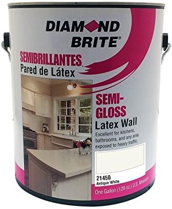 Diamond Brite Paint 21450 1-Gallon Semi Gloss Latex Paint Antique White by Diamond Brite Paint