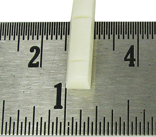 1pc. Bone Nut for Concert Ukulele, Cigar Box Guitar & More (4 string grooves, 1.38-inches long)