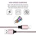 Phone Charger Cable Rose Gold - Sagmoc USB Cord with Highspeed Nylon Braided 4+1Pack (10FT 2FT 6FT 3FT 2FT) Compatible with XS/XS MAX/XR/X/8/8Plus/7/7Plus/6/6Plus/6s/6sPlus/5/5s/AIR/PRO and More