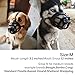 Dog Muzzle, Breathable Basket Muzzles for Small, Medium, Large and X-Large Dogs, Stop Biting, Barking and Chewing, Best for Aggressive Dogs (Medium, Black)