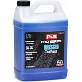 P &amp; S Professional Detail Products Dressed Tire Finish - Water-Based, High-Gloss Tire Dressing for a Clean, Satin Shine - 1 Gallon