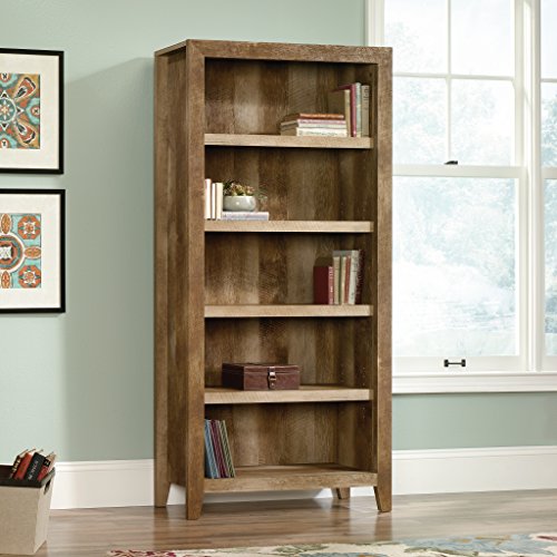 Sauder Dakota Pass 5Shelf Bookcase, Craftsman Oak finish LAVORIST