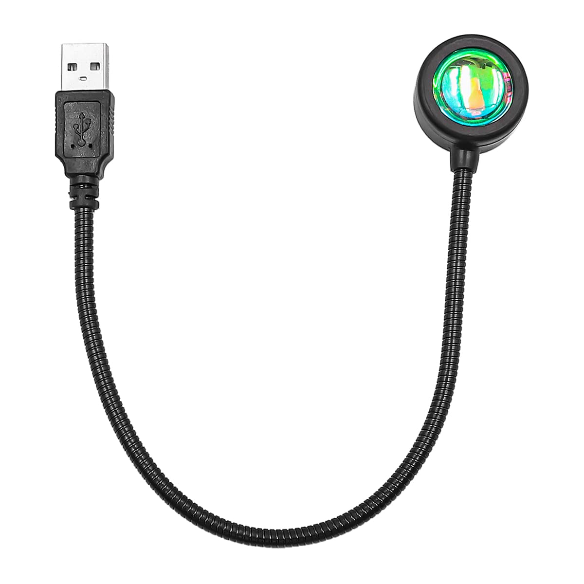 ANCLLO USB Sunset Lamp Mini Sunset Projection Lamp 360 Degrees Available for Car Living Room Bedroom Romantic Decor