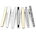 PiercingJ 5-10pcs Set Stainless Steel Exquisite GQ Classic Tie Bar Clip, 2.3 Inches