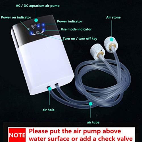 Aquarium Air Pump Rechargeable Oxygen Pump Portable for Fish Tank