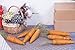 EverTrust Realistic Orange Foam Carrots Easter Oranment Rabbit's Gift Decoration Easter Party Home Decor (Pack of 8) (Jute Thread)