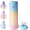 BOTTLE BOTTLE Insulated Water Bottle 24oz with Straw Lid and Handle for Sports Travel Gym Stainless Steel Water Bottles Double-Wall Vacuum Metal Leak Proof BPA-Free